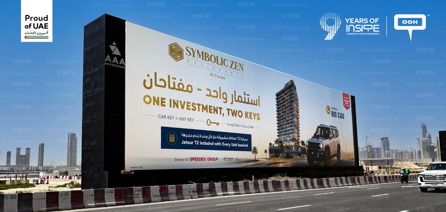 Symbolic Zen Residences Pushes a Dual-Incentive Message Across Dubai’s Roads