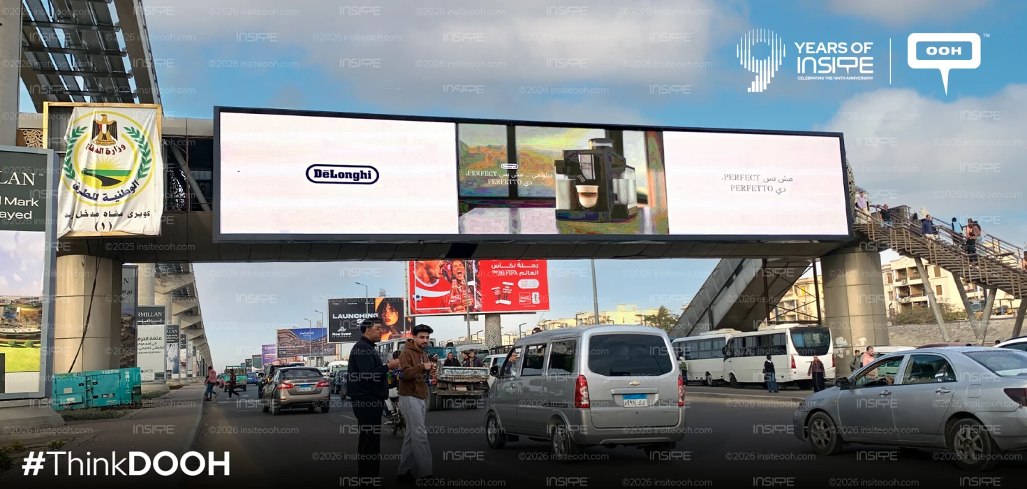 Brad Pitt Brings De'Longhi's Perfetto Moment to Cairo on DOOH
