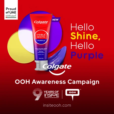 Colgate Flips the UAE’s Oral Care Advertising Landscape with a Bold Purple Skyline Takeover