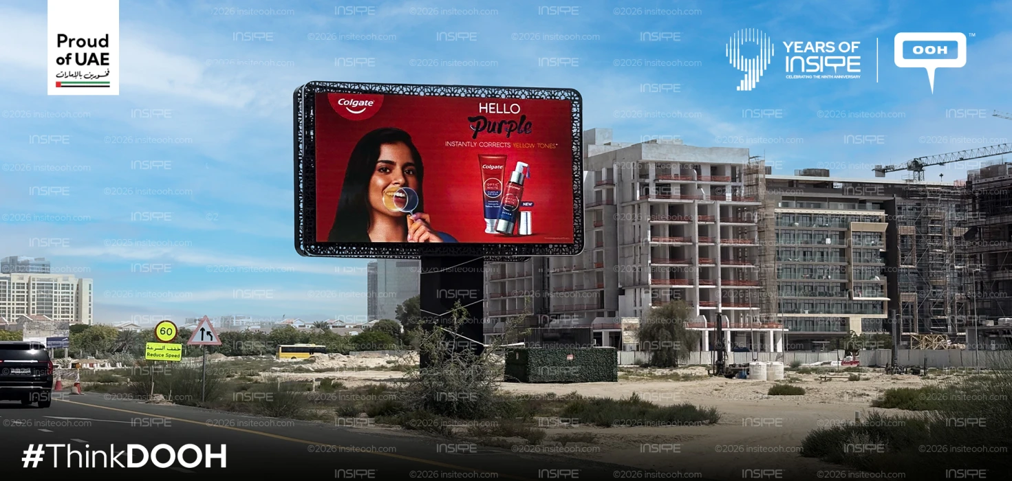 Colgate Flips the UAE’s Oral Care Advertising Landscape with a Bold Purple Skyline Takeover