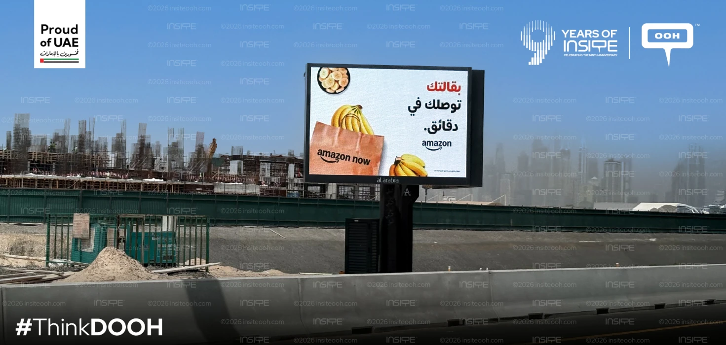 Amazon Pushes Speed in New UAE OOH Campaign for Groceries