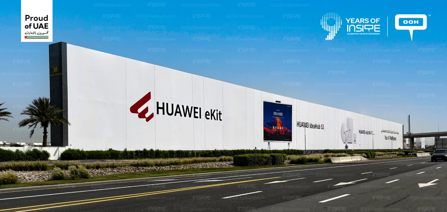 Huawei eKit Campaign Takes Over Dubai OOH With AI Workspace Vision
