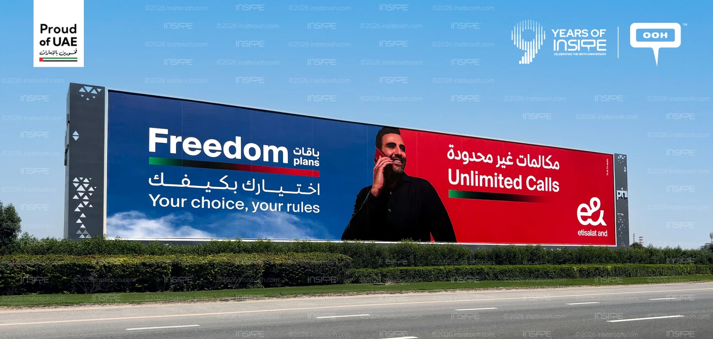 Etisalat by e& Take Over UAE Highways with a Futuristic OOH Blitz