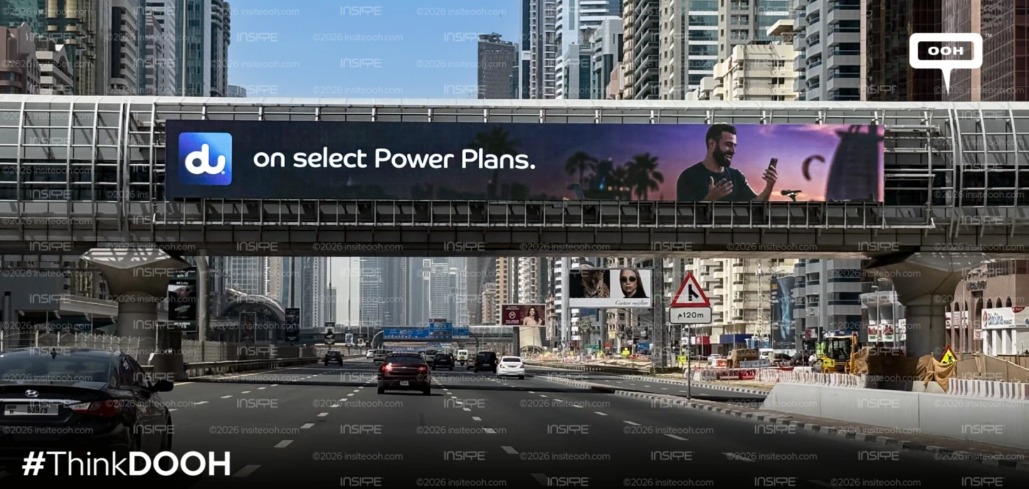 du Promotes "Power" Plans With a Cancel Anytime Proposition on Dubai’s D/OOH