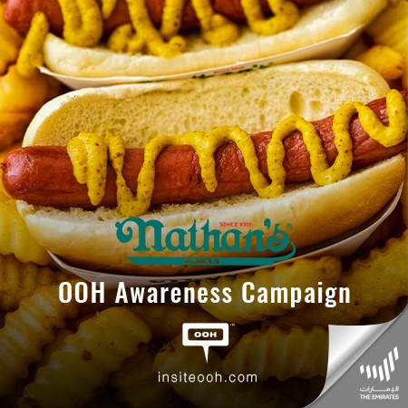 Nathan’s Famous brings “The Flavor of New York” to Dubai’s Billboards