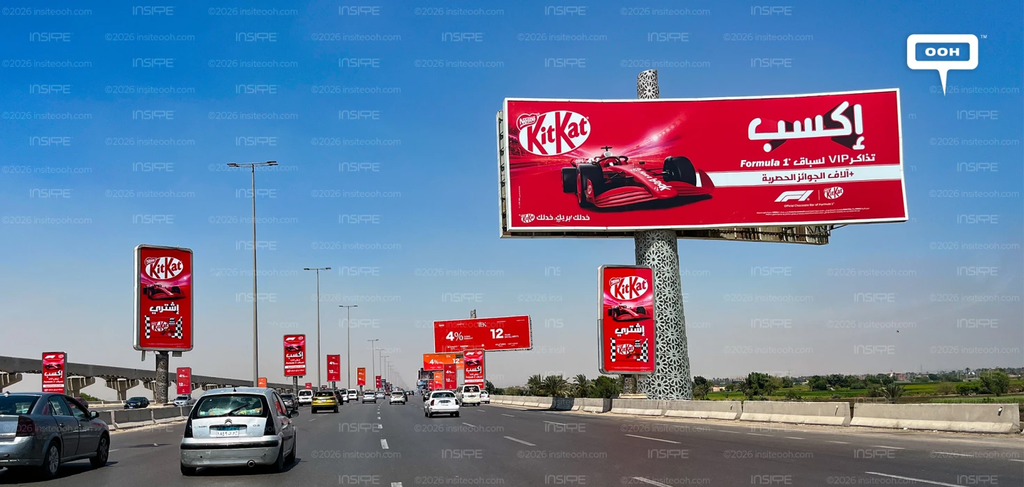 KitKat Becomes Formula 1's Official Pit Stop in New OOH Campaign