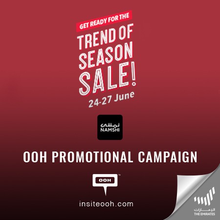 Namshi Delivers its "Trend of Season Sale" on Dubai's Billboards