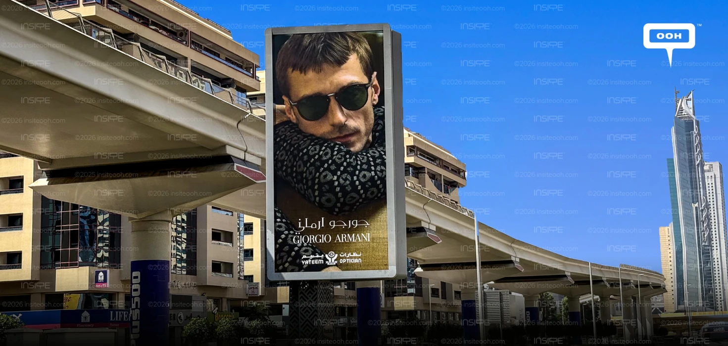 Clément Chabernaud Models for Armani's SS'26 Collection on Billboards Giorgio Armani