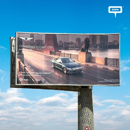 GB Auto Brings the Genesis GV60 to Cairo's OOH and the Electric Era Has Never Looked This Good