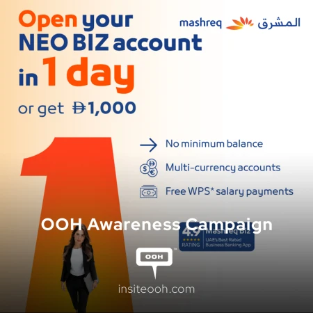 Mashreq Neo Biz Takes to Dubai's OOH With a One-Day Promise