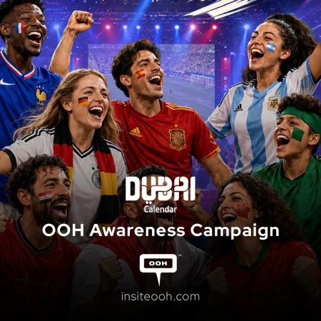 Dubai Calendar Invites Fans to the DWTC Fan Zone with New Outdoors Advertisement