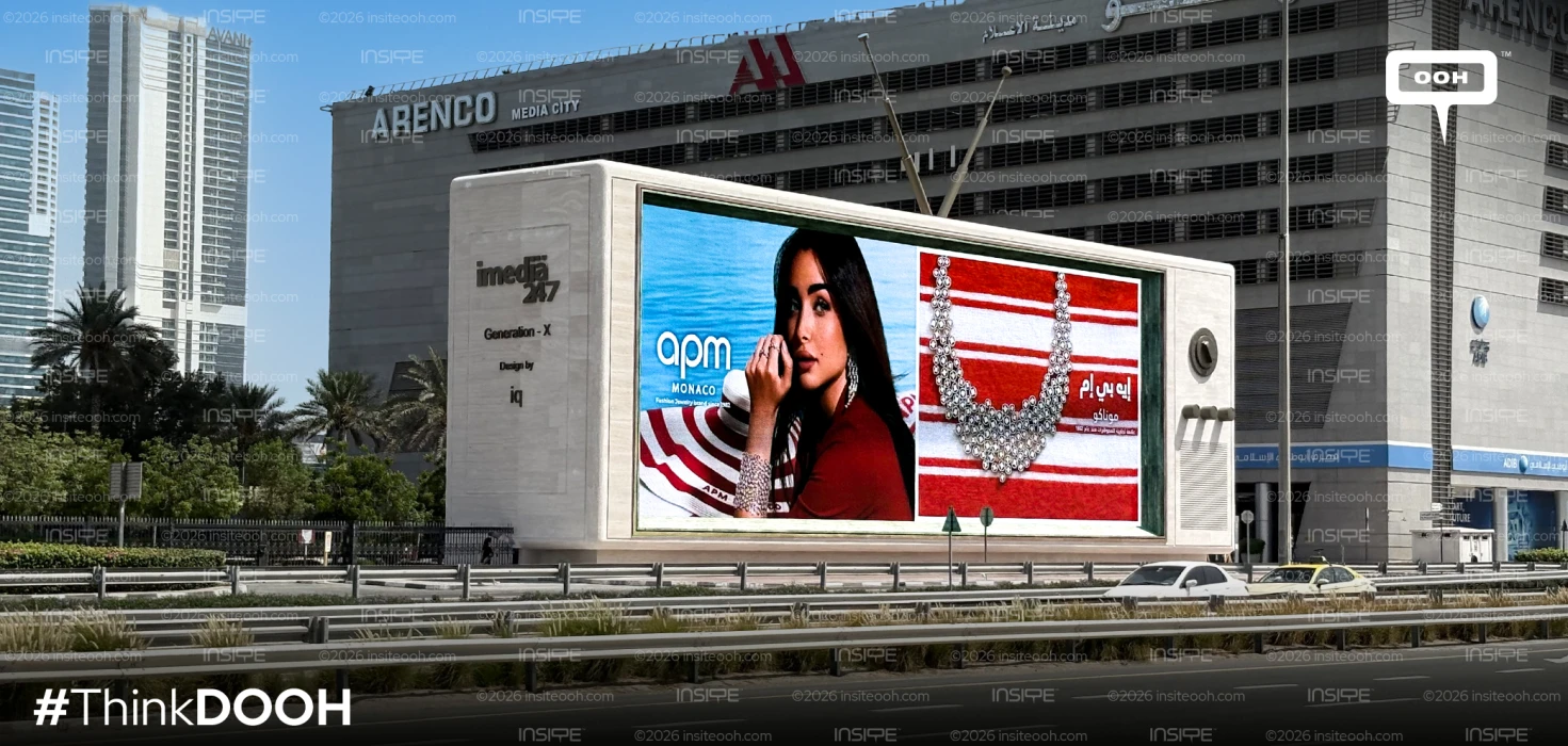 APM Monaco Continues Its UAE DOOH Presence with Hannah El Zahed Campaign in Dubai