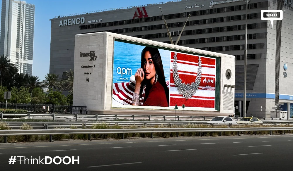 APM Monaco Continues Its UAE DOOH Presence with Hannah El Zahed Campaign in Dubai
