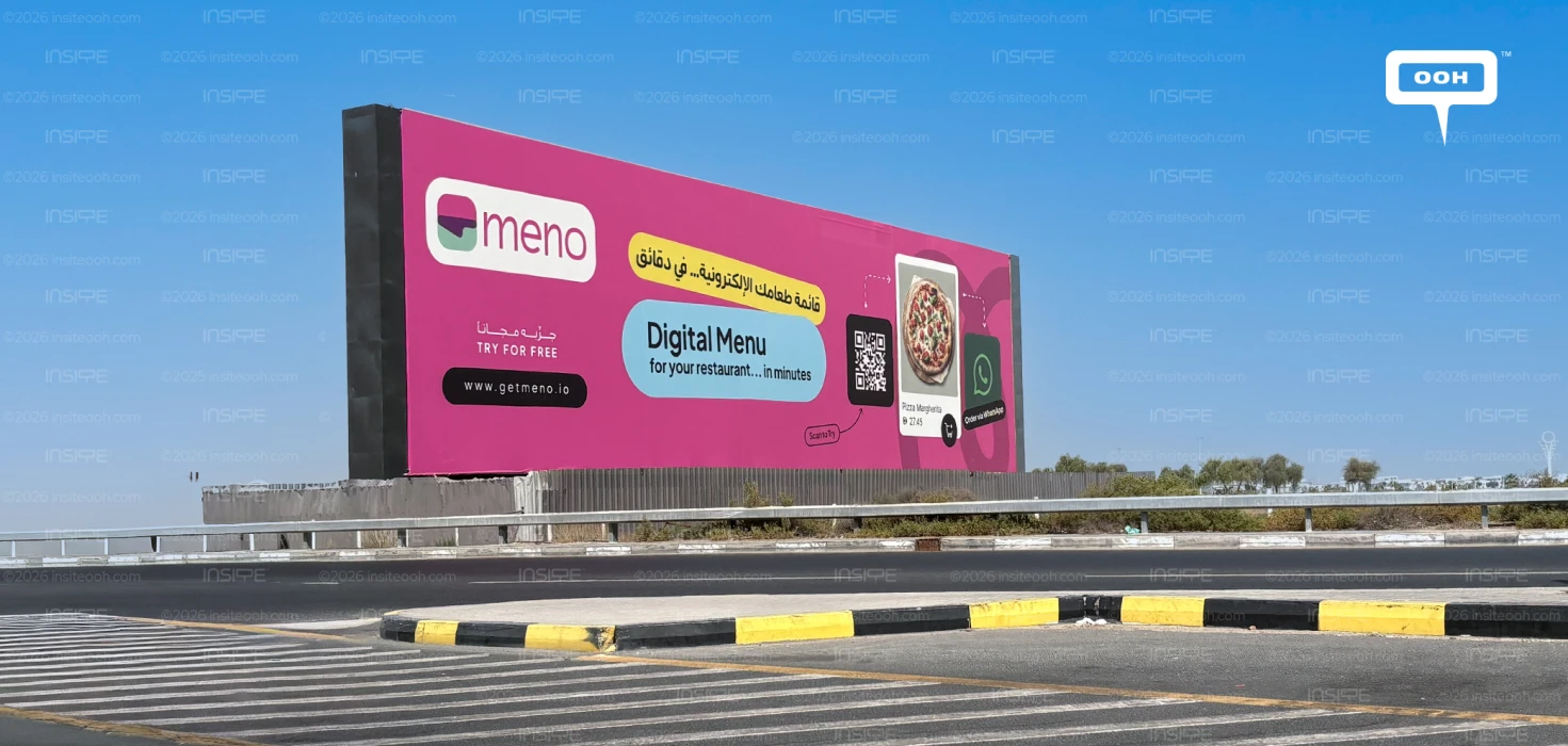 Meno Brings Digital Dining to the Fast Lane With a Bold UAE Billboard Takeover