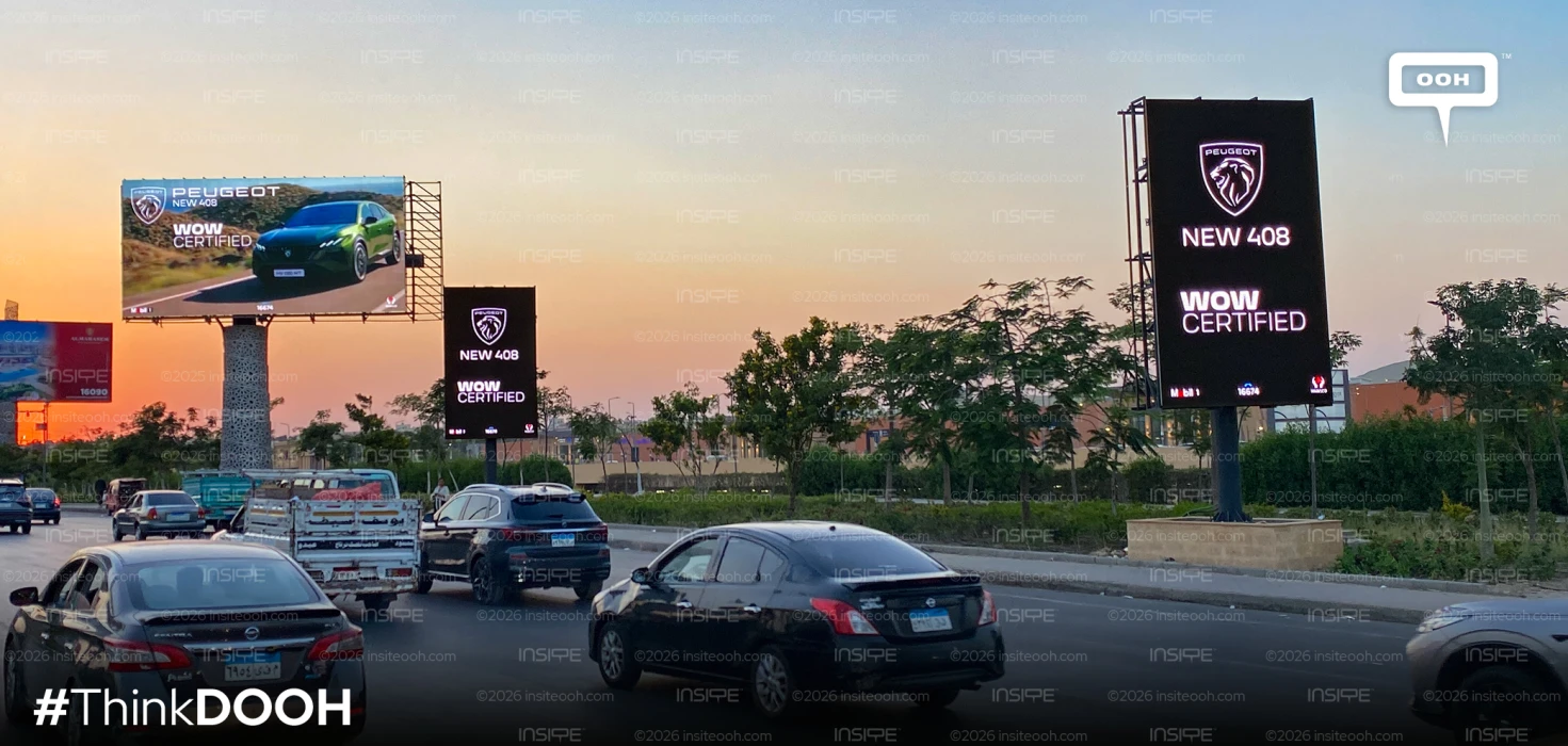 Peugeot Gives the 408 a "WOW-Certified" OOH Statement