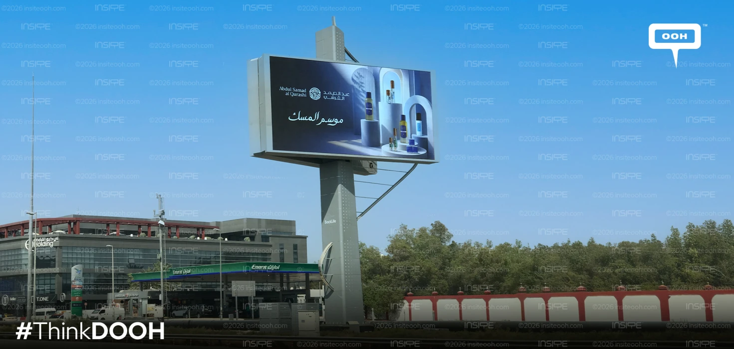 Abdul Samad Al Qurashi Infuses UAE Billboards with Musk Season Luxury
