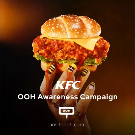 KFC Puts the Hot Honey Burger on the UAE's OOH Menu