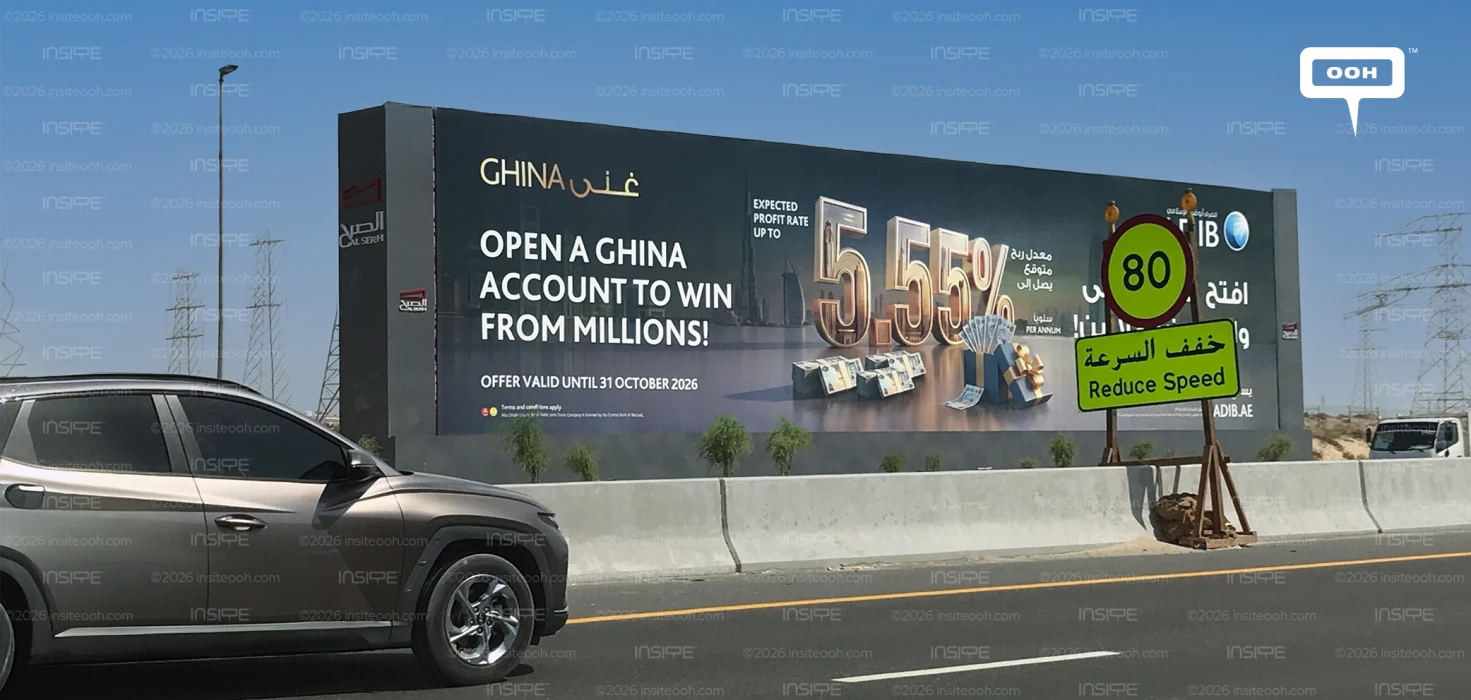 ADIB Promotes Ghina Through an OOH Campaign That Makes Saving Feel Rewarding
