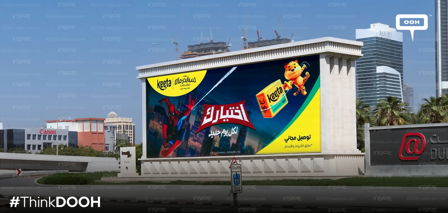 Keeta Swings Back to UAE OOH with Spider-Man's Brand New Day
