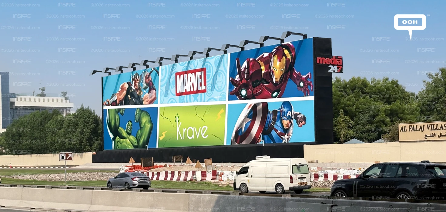 Hulk, Thor, Iron Man, Captain America And Krave Take Over UAE OOH