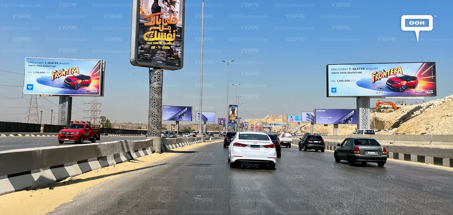 Opel Frontera Egypt Billboard Campaign: Mansour's 7-Seat Debut