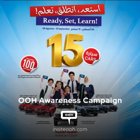 How Sharjah Coop Hijacked the Back-to-School Rush With High-Stakes OOH