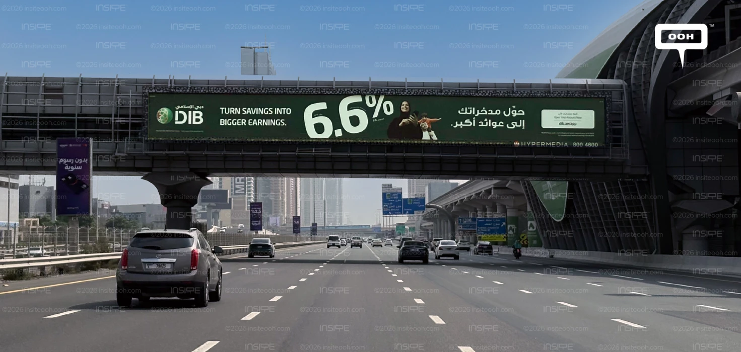 DIB OOH Campaign: How Dubai Islamic Bank Made 6.6% the Hero Across Dubai