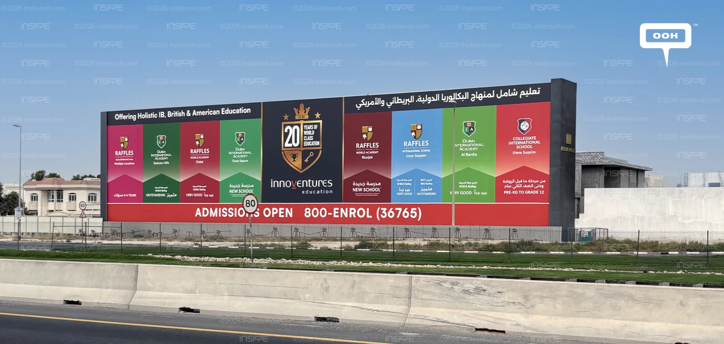 Innoventures Education Marks 20 Years with a Multi-School OOH Campaign in Dubai