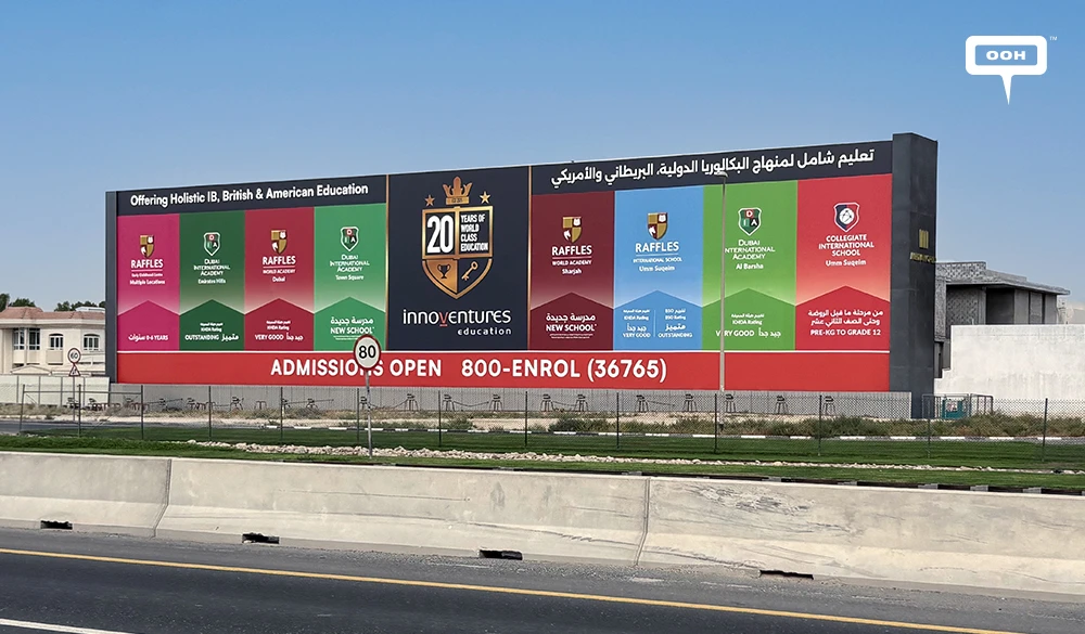 Innoventures Education Marks 20 Years with a Multi-School OOH Campaign in Dubai