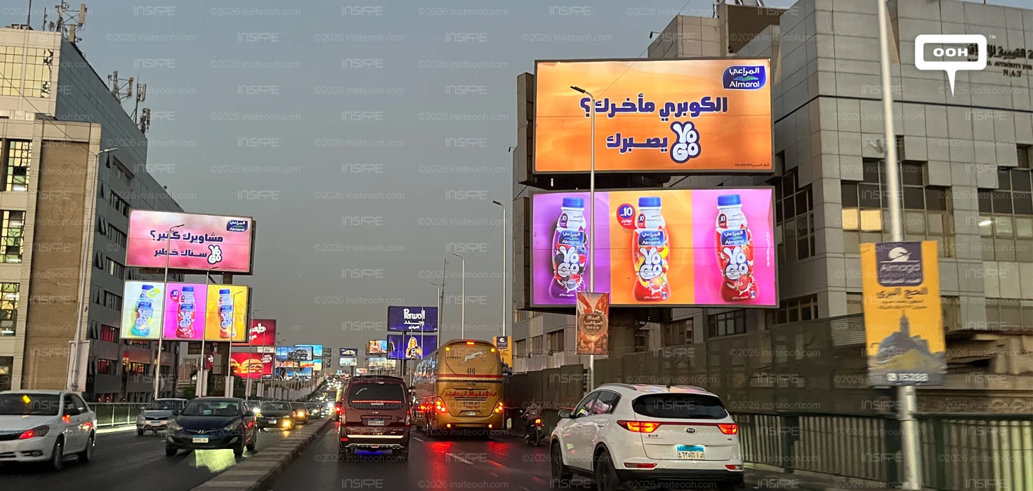 Almarai's YOGO Billboard Campaign Turns Cairo's Ring Roads Traffic Into a Snacking Moment