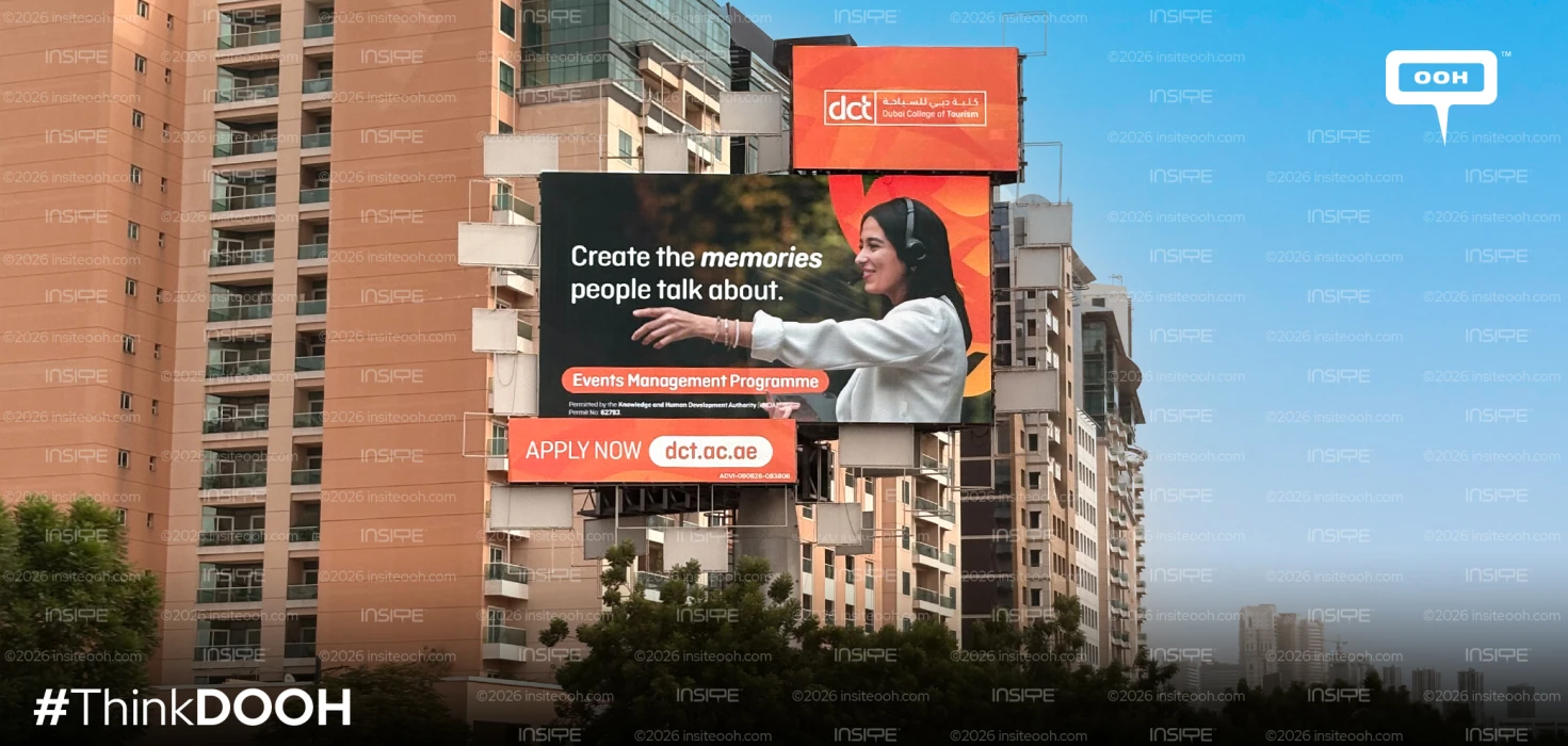 Dubai College of Tourism brings events careers to Dubai’s digital billboards