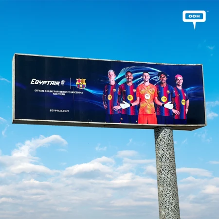 EGYPTAIR Puts Its FC Barcelona Partnership in the OOH Spotlight