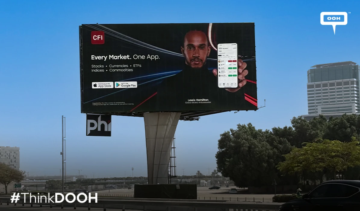 CFI and Lewis Hamilton Put “Every Market. One App.” Across Dubai D/OOH