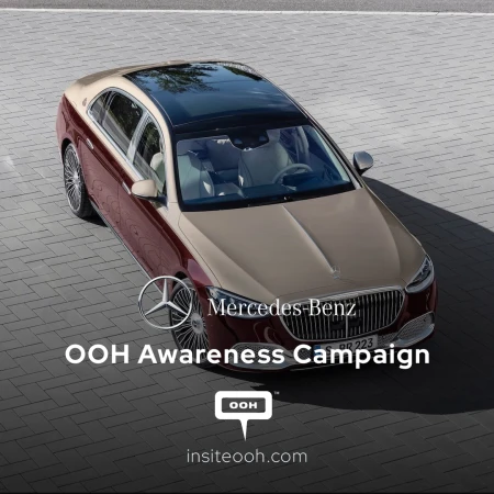 Mercedes-Benz Brings the New S-Class "Home" on a Dubai Hoarding With Sarah Snook and Matthew Macfadyen