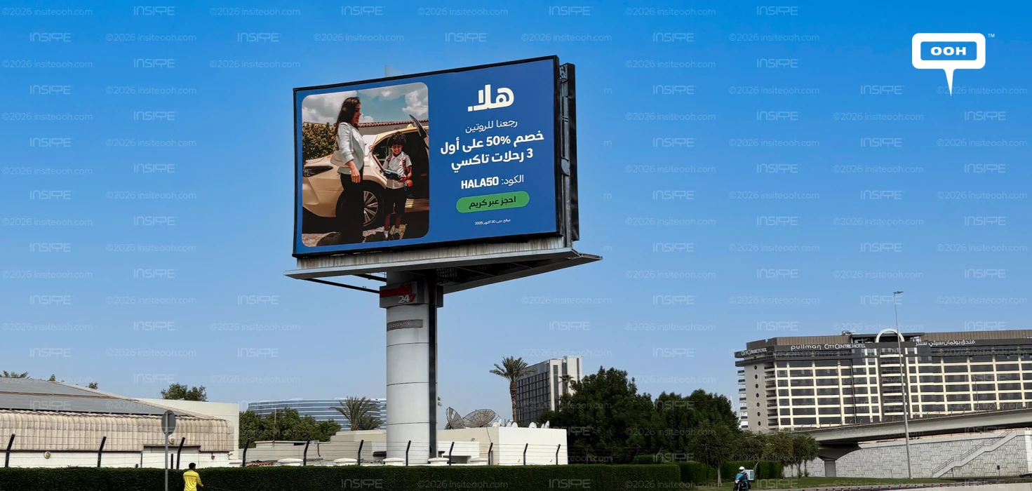 Hala Puts 50% Off Taxi Rides in the Spotlight Across UAE Billboards
