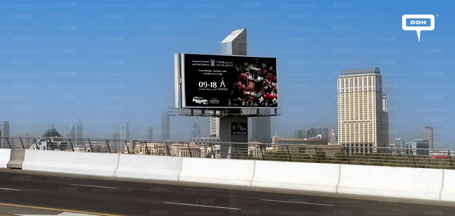 Emirates Perfumes & Oud Exhibition Bottles Scent into a Dark, Floral OOH Campaign