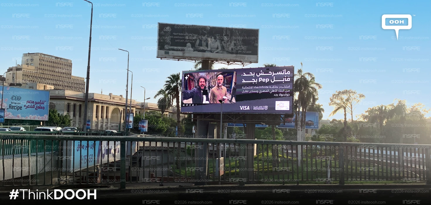 NBE Brings Pep Guardiola and Ahmed Essam to Cairo’s DOOH Screens