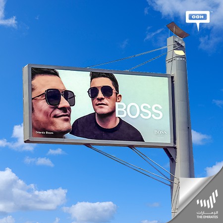 Orlando Bloom Takes the Spotlight on Dubai's Billboard, Sporting The Latest Sunglasses from The HUGO BOSS Eyewear Collection