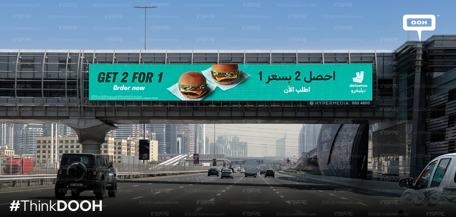 Deliveroo Returns to Dubai’s OOH Landscape with AED 50 First-Order Offer