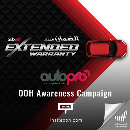 AutoPro Offers its Customers an Extended Warranty for their Cars on Dubai's Billboards