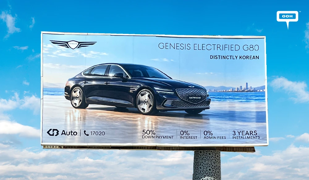 GB Auto Promotes Genesis Electrified GV70 Installments Through Cairo OOH
