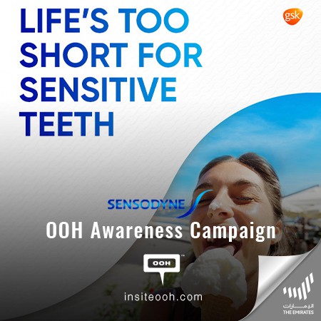 Sensodyne Launches New Campaign "Life's too Short for Teeth Sensitivity" on Dubai's OOH Scene