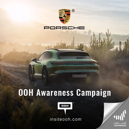Porsche Strikes The Billboards of Dubai to Promote The New Taycan Cross Turismo