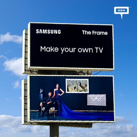 Dorra & Hany Saad Rise on Cairo's Billboards, Promoting SAMSUNG's "The Frame" Smart TV