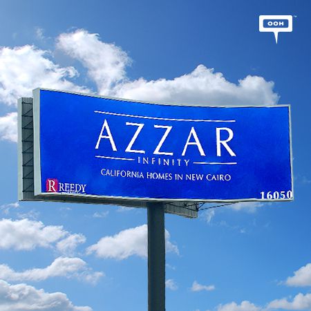 AZZAR Strikes in Electric Blue Billboards All Over Cairo