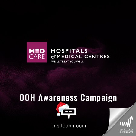 MED CARE Hospitals & Medical Centres Pioneer on Dubai's OOH Arena; "This is a purple ad".
