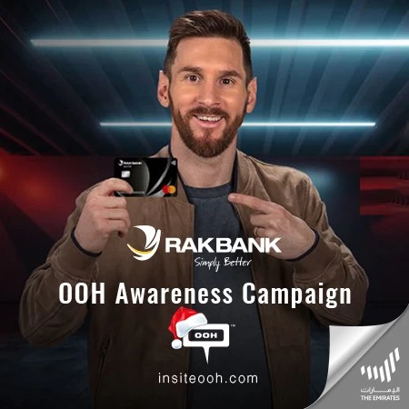 Messi Features in RAKBANK & MasterCard's Collaborative Campaign on Dubai's Billboards