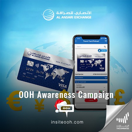 Al Ansari Exchange Launches An Awareness Campaign for Its Visa TravelCard on Dubai's Billboards