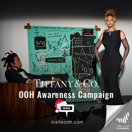 Tiffany & Co. Glam Dubai's OOH Scene Featuring Beyoncé and Jay Z in "About Love" Campaign