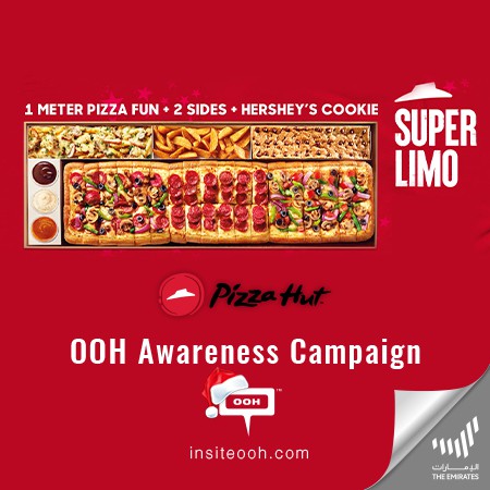 Pizza Hut Back at It Again with the 99 AED Super Limo Box Lighting Up Dubai’s Billboards